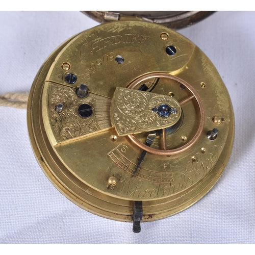 A Victorian Open Face Silver Pocket Watch. WORKING - Hallmarked Birmingham 1890 - 0101