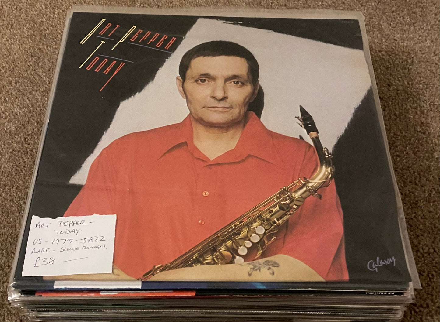 Art Pepper - Today - 1979 US - RARE Jazz LP Vinyl Record