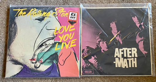 2 X Rolling Stones Vinyl LP Records - £40 for both - Aftermath & Love You Live